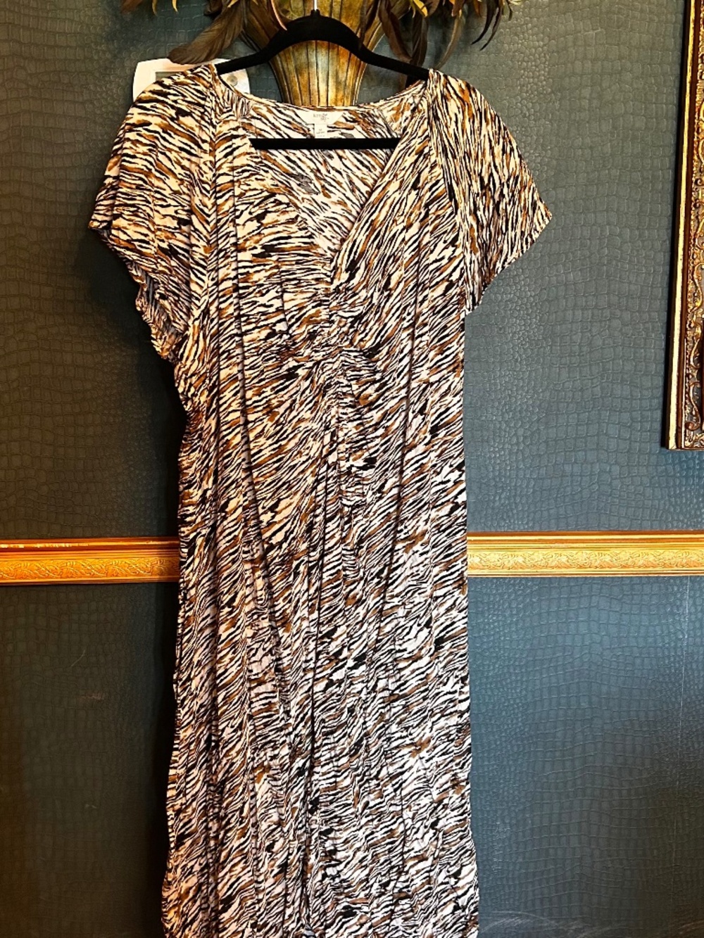 Summer frilly comfy dress. Animal print ,,so beautiful